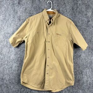 Men's Tan Short Sleeve Shirt